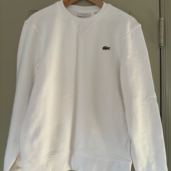 Lacoste Unisex White Sweater - Picture 1 of 4